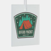 ギフフォードピンチョトナショナルフォレストキャンピング ガラスオーナメント (正面右)