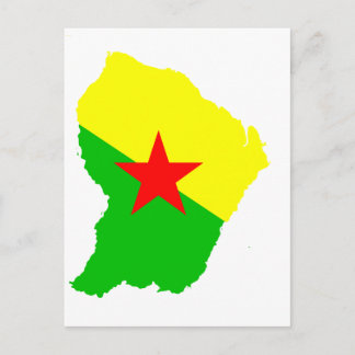 ギフランスのアナ国旗の地図 ポストカード