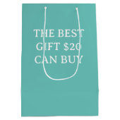 ギフ最高のト20ドルは買おもしろい ミディアムペーパーバッグ (裏面)