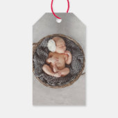 ギフ最高のト(ラベル)エバ生まれたばかりの初めてのクリスマス誕生 ギフトタグ (裏面)