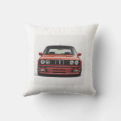 ギフ素晴らしト男性へ- BMW E30 – 赤装飾用クッション クッション (裏面)