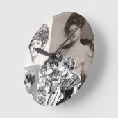 ギブガールズ ラウンド壁時計 (傾斜)