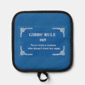 ギブスのルール69 鍋敷き (正面)