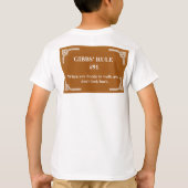 ギブスのルール91 Tシャツ (裏面)