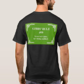 ギブスのルール99 Tシャツ (裏面)
