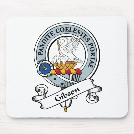 ギブソンの一族は記章を付けます マウスパッド (正面)