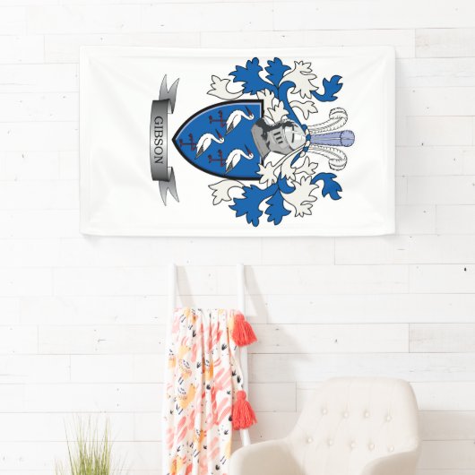 ギブソンの家紋の紋章付き外衣 横断幕 (インサイチュ)