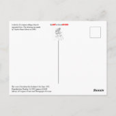 ギブソンの少女が自転車に乗る ポストカード (裏面)