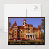 ギブソンカウンティコートハウストレントン, TN ポストカード (正面/裏面)