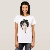 ギブソンガールヘッドデザイン Tシャツ (正面フル)