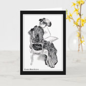 ギブソンガール読ズ カード (黄色い花)