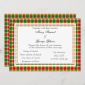 ギブソンスコットランド結婚式招待状 招待状 (正面/裏面)