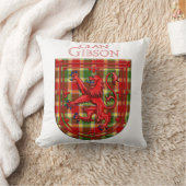 ギブソンタータンチェックスコティッシュプレイドライオンラパントホテル クッション (ブランケット)