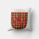 ギブソンタータンチェックスコティッシュプレイドライオンラパントホテル クッション (裏面)