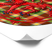 ギブソンタータンチェックスコティッシュプレイドライオンラパントホテル ポスター (角)