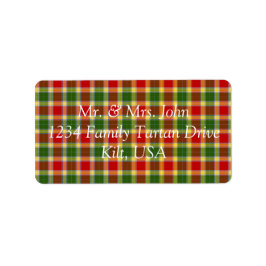 ギブソンタータンチェックラベル ラベル