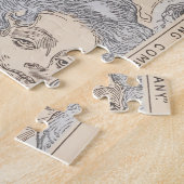 ギブソン女子ビクトリアン女子ファッションパターン ジグソーパズル (側面)