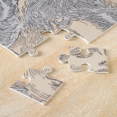 ギブソン女子ビクトリアン女子ヴィンテージパターン ジグソーパズル (側面)