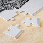 ギブソン読の女の子は本だ ジグソーパズル (側面)