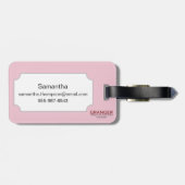 ギブソン・ガールのプロフィール、1903年 ラゲッジタグ (裏面横)