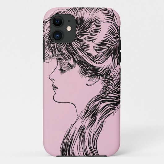ギブソン・ガールのプロフィール、1903年 Case-Mate iPhoneケース (裏面)