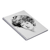 ギブソン・ガールのポートレート、1900年 ノートブック (右側)