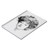 ギブソン・ガールのポートレート、1900年 ノートブック (左側)