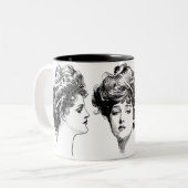 ギブソン・ガールのマグ ツートーンマグカップ (正面左)