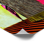 ギブソン・ガールズ・イン・モンドリアン・パターン ポスター (角)