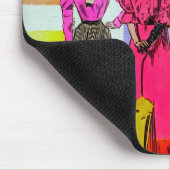 ギブソン・ガールズ・イン・モンドリアン・パターン マウスパッド (コーナー)