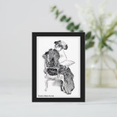 ギブソン・ガール 読書中 ポストカード (スタンド正面)