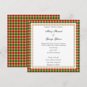 ギブソン スコットランド ウェディング スクエア 招待状 (正面/裏面)
