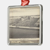 ギブソン、ネブラスカ メタルオーナメント (左)