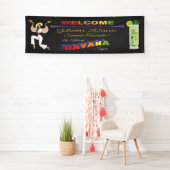 ギブソンDunnハバナの旗の紫色 横断幕 (インサイチュ)