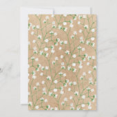 ギプソフィラ ウェディング テーブル ナンバー シーティング チャート 5 招待状 (裏面)