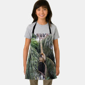 ギボンモンキージャストぶら下がったーズのまわりに、キッズエプロン エプロン (インサイチュ)