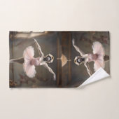 ギボン間抜け・バレリーナはピルーエットをやっていた。 バスタオルセット (ハンドタオル)