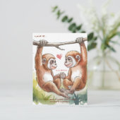 ギボン バレンタイン ポストカード (スタンド正面)