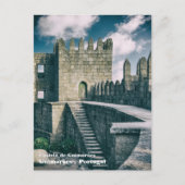 ギマラエス城インテリア。ポルトガル、ギマラエス。 ポストカード (正面)