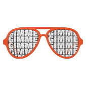 ギムギムギムギムパーティーサングラスおもしろい アビエーターサングラス (正面)