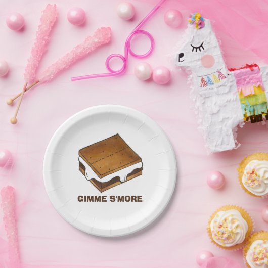 ギムスモアローストキャンプファイアズモーレスキャンプピクニック ペーパープレート (パーティー)