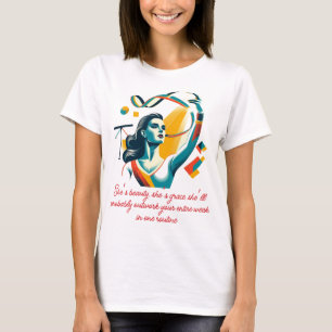 ギムナストエレガントインレトロアートスタイル Tシャツ