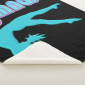 ギムナストバックハンドスプリングステップアウトティール（緑がかった色） シェルパブランケット (3/4)