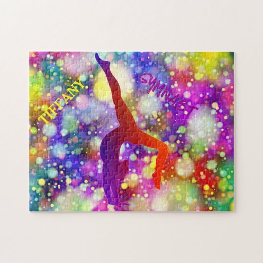 ギムナストパズルパーソナライズされたの名前。 ジグソーパズル (横)