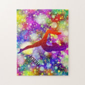 ギムナストパズルパーソナライズされたの名前。 ジグソーパズル (縦)