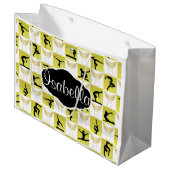 ギムナストパーソナライズされたクリスマスエンジェル抱き枕 ラージペーパーバッグ (正面アングル)