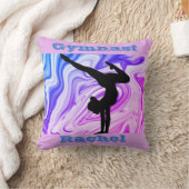 ギムナストフロアビームヴォールトバーカスタムパープルブルー クッション (ブランケット)