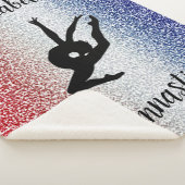 ギムナストレッドホワイト&ブルーシェルパブランケット シェルパブランケット (3/4)