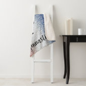 ギムナストレッドホワイト&ブルーシェルパブランケット シェルパブランケット (インサイチュ)