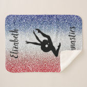 ギムナストレッドホワイト&ブルーシェルパブランケット シェルパブランケット (正面(横))